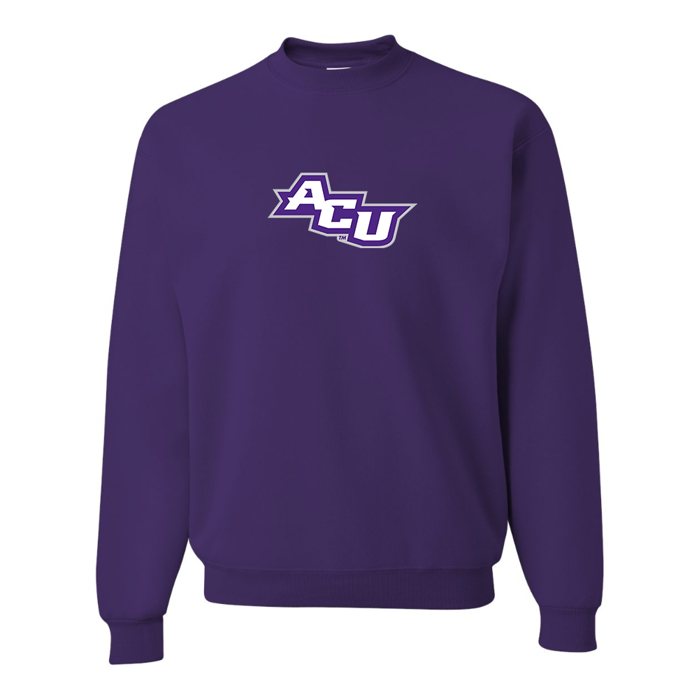 Men's Abilene Christian Wildcats   JERZEES NuBlend Crewneck Sweatshirt