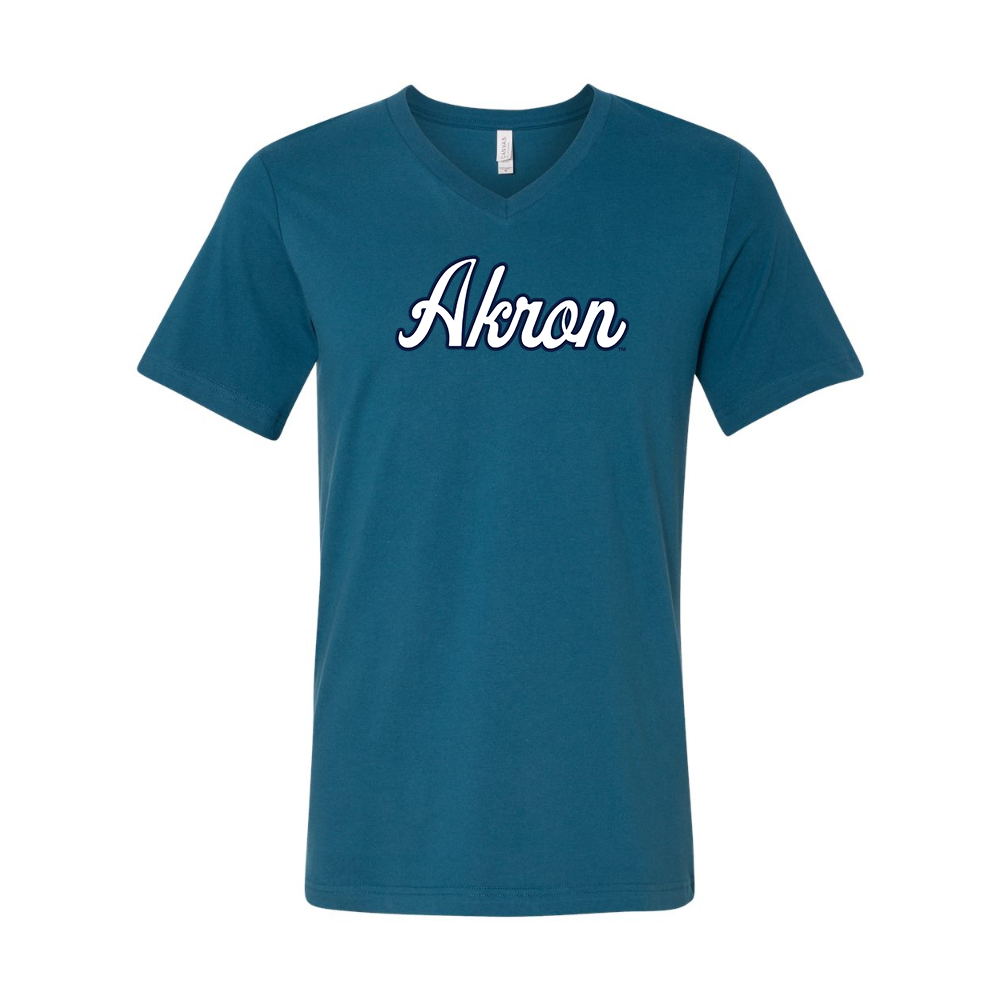 Akron Zips BELLA  CANVAS - Jersey V-Neck T-Shirt