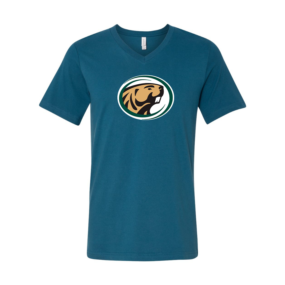Bemidji State Beavers BELLA  CANVAS - Jersey V-Neck T-Shirt