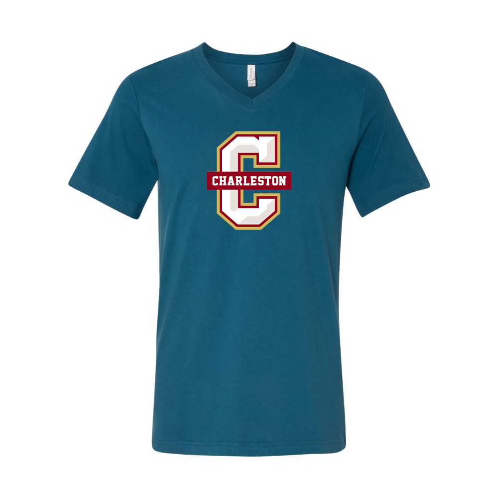 Charleston Cougars BELLA  CANVAS - Jersey V-Neck T-Shirt