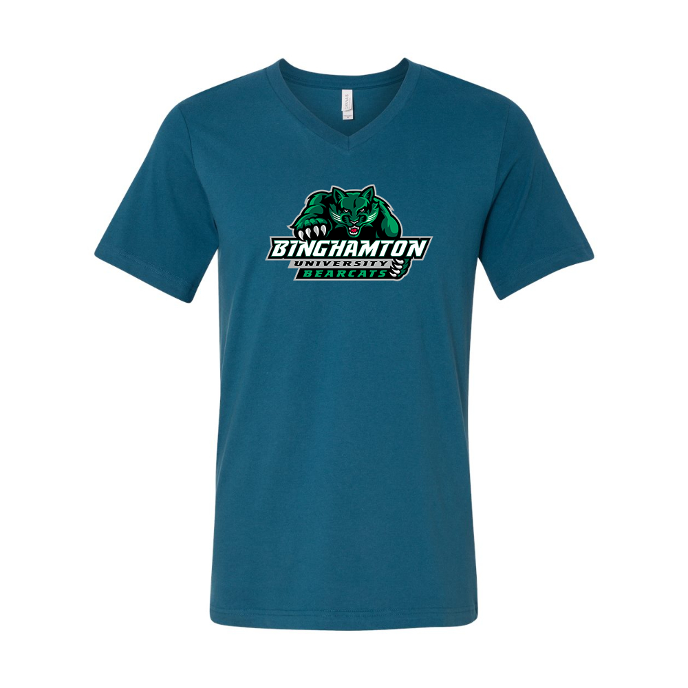 Binghamton Bearcats  BELLA  CANVAS - Jersey V-Neck T-Shirt