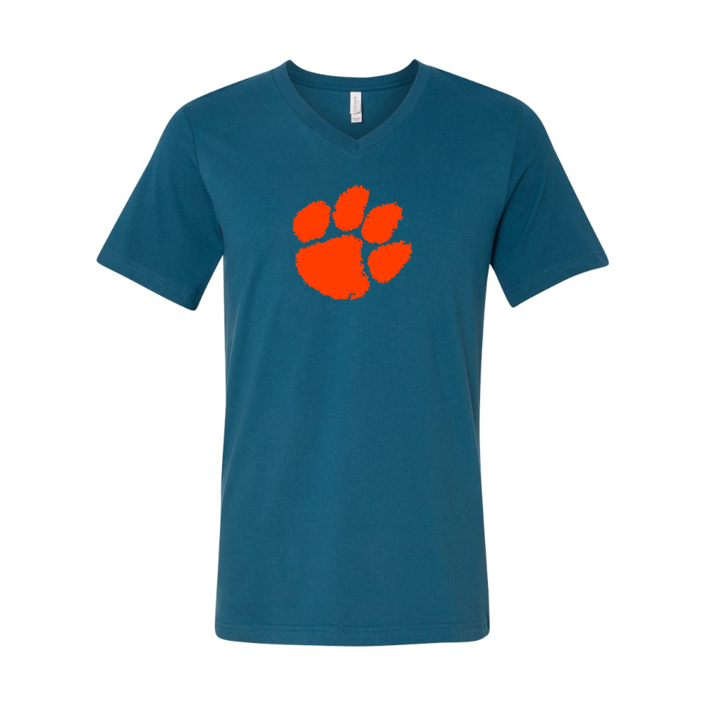 Clemson Tigers  BELLA  CANVAS - Jersey V-Neck T-Shirt