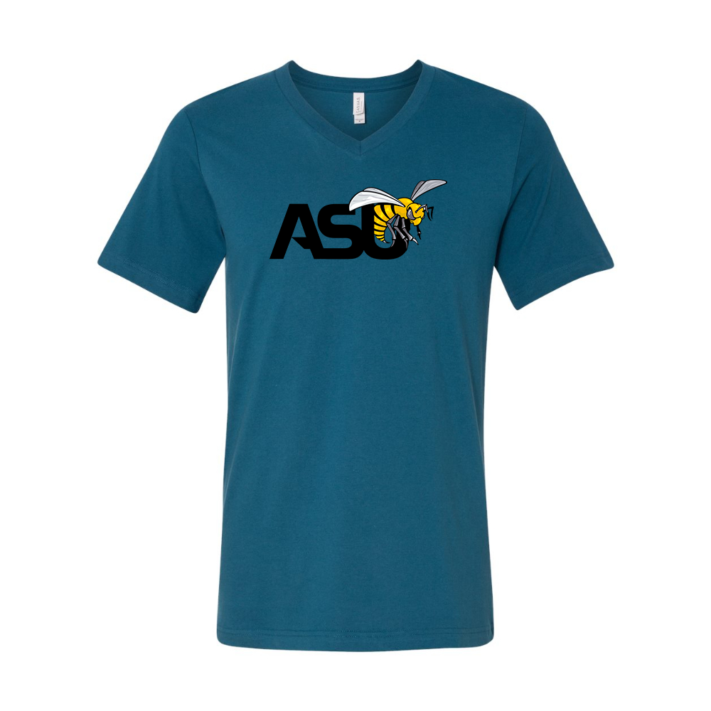 Alabama State Hornets  BELLA  CANVAS - Jersey V-Neck T-Shirt