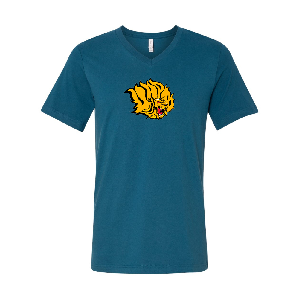 Arkansas PB Golden Lions  BELLA  CANVAS - Jersey V-Neck T-Shirt