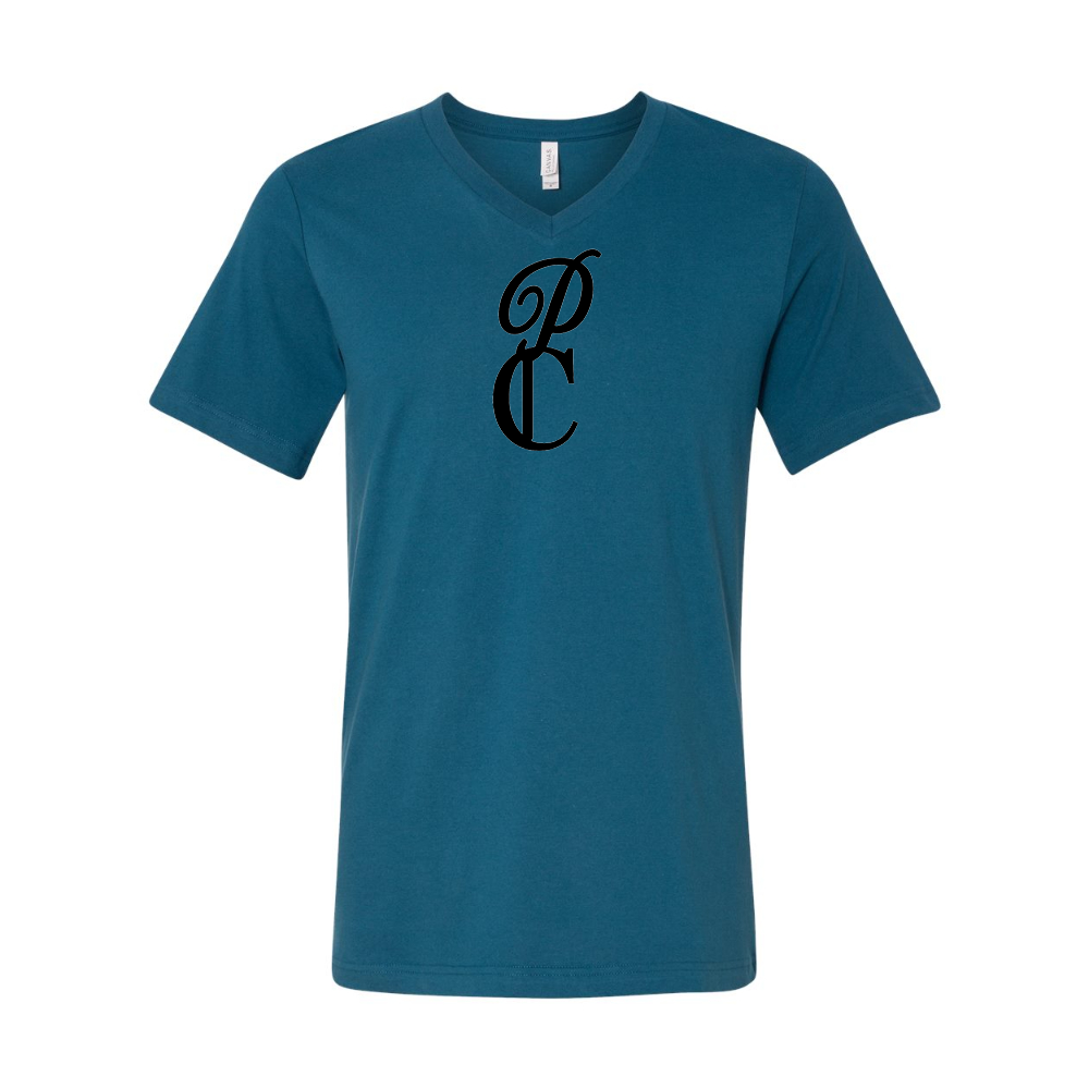 P & C Black  BELLA  CANVAS - Jersey V-Neck T-Shirt