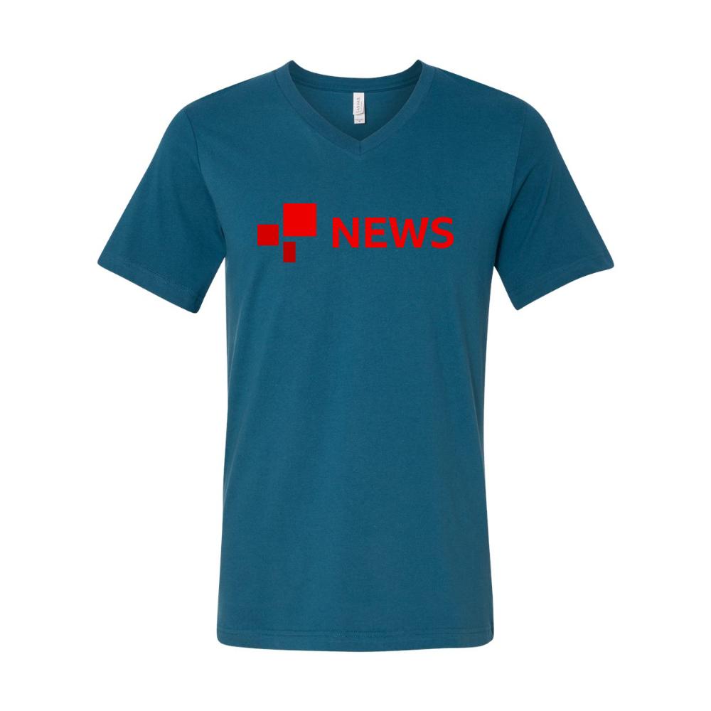 BBC News  BELLA  CANVAS - Jersey V-Neck T-Shirt