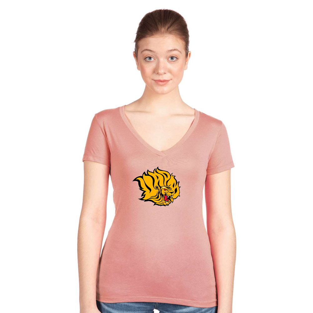 Women's  Arkansas PB Golden Lions Next Level V-Neck T-Shirt