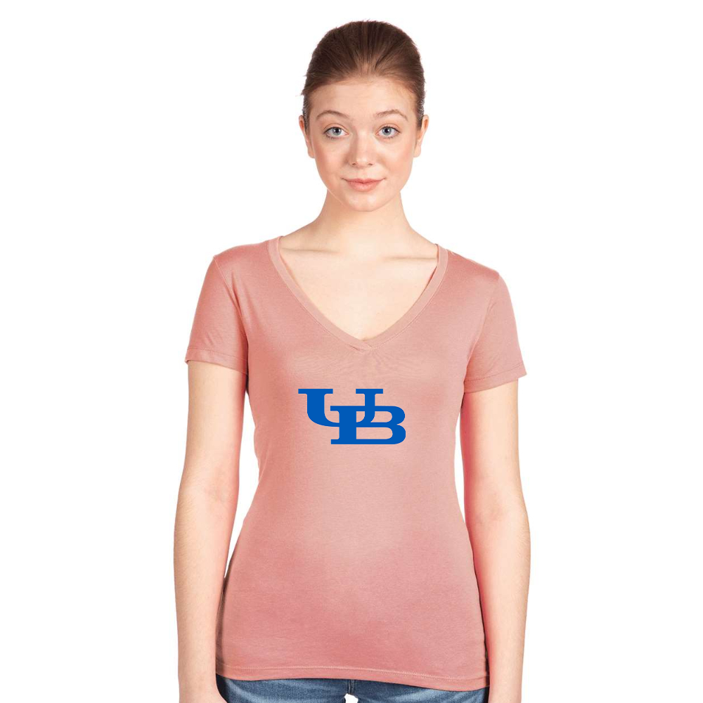 Women's Buffalo Bulls  Next Level V-Neck T-Shirt