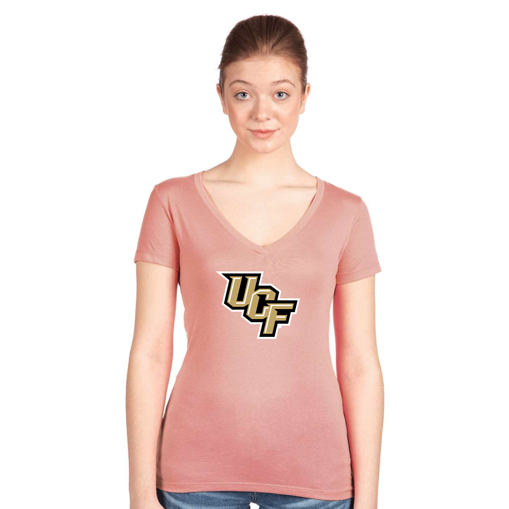 Women's Central Florida Knights  Next Level V-Neck T-Shirt