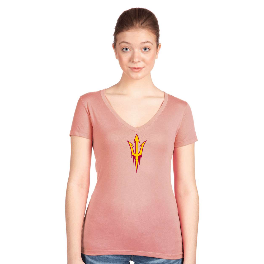 Women's  Arizona State Sun Devils  Next Level V-Neck T-Shirt