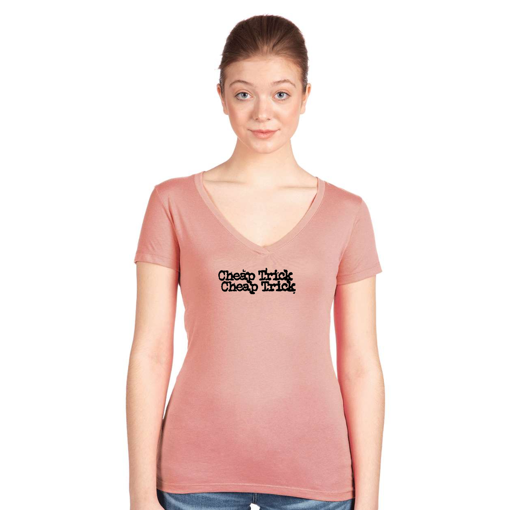 Women's Cheap Trick   Next Level V-Neck T-Shirt