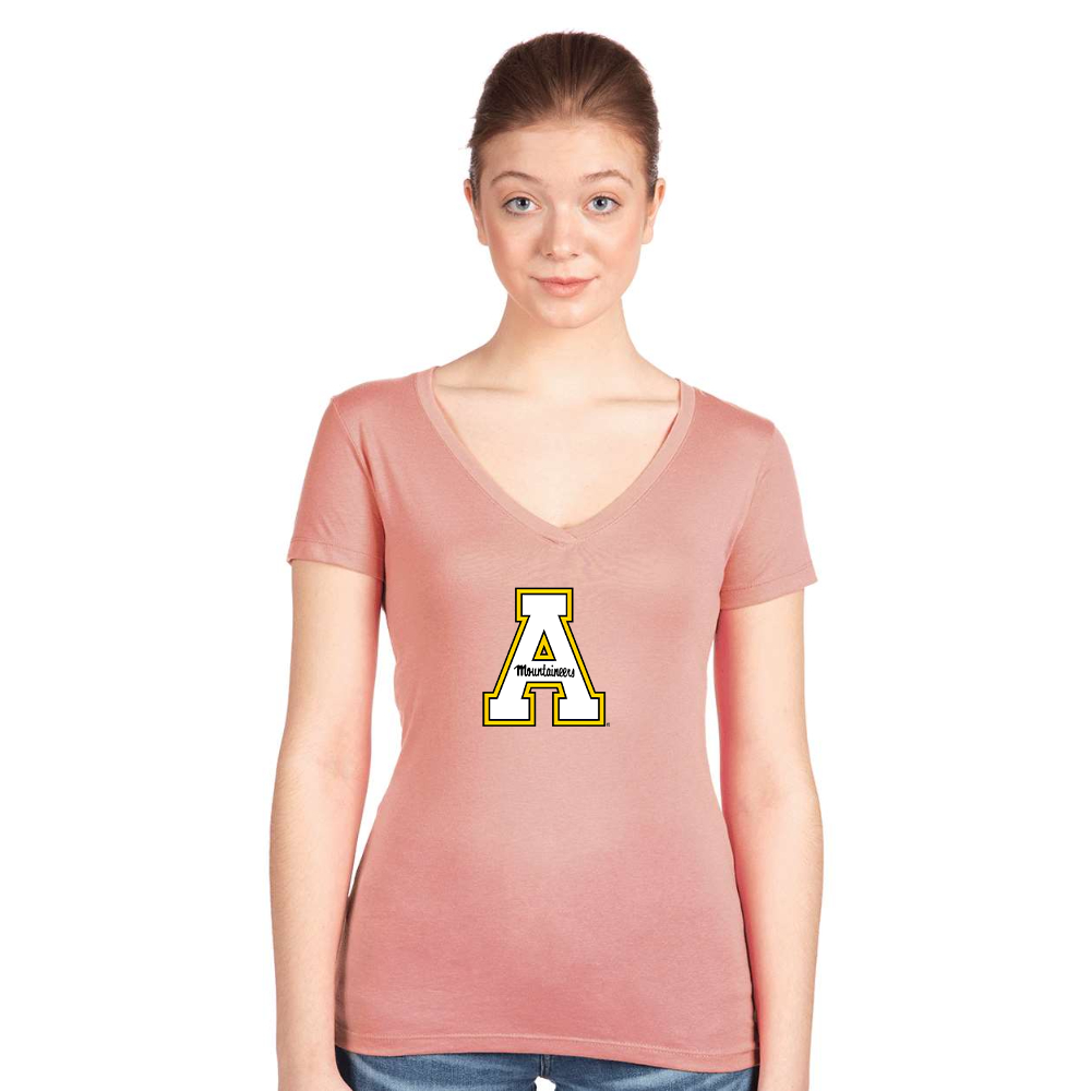 Women's Appalachian State Mountaineers   Next Level V-Neck T-Shirt