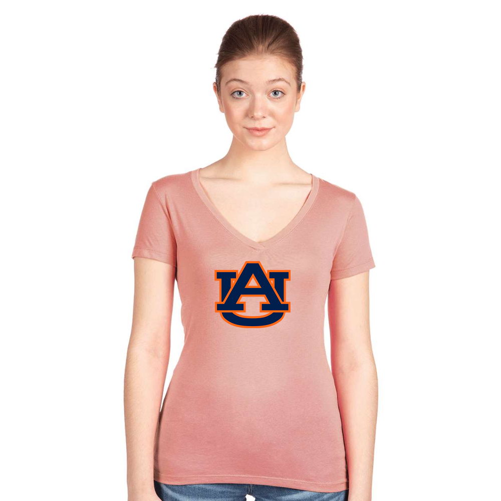 Women's Auburn Tigers  Next Level V-Neck T-Shirt