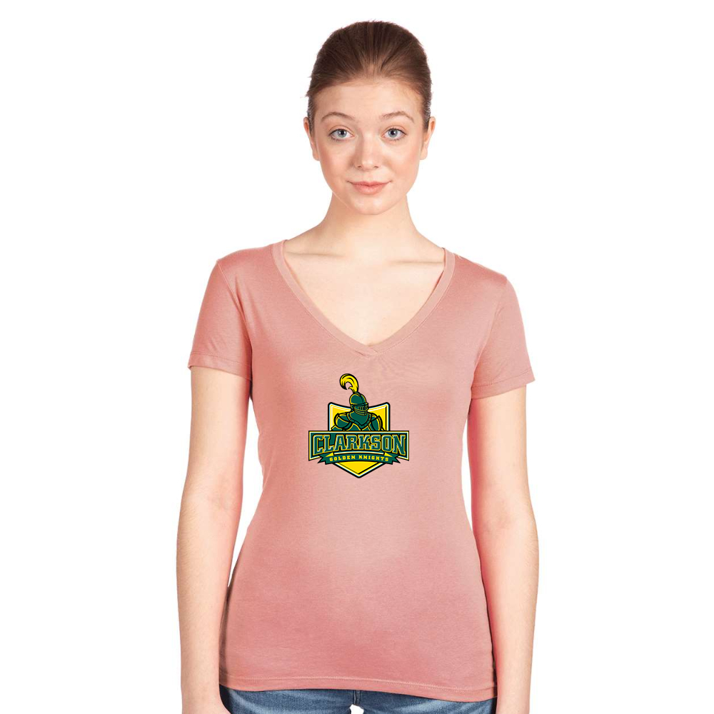 Women's Clarkson Golden Knights Next Level V-Neck T-Shirt