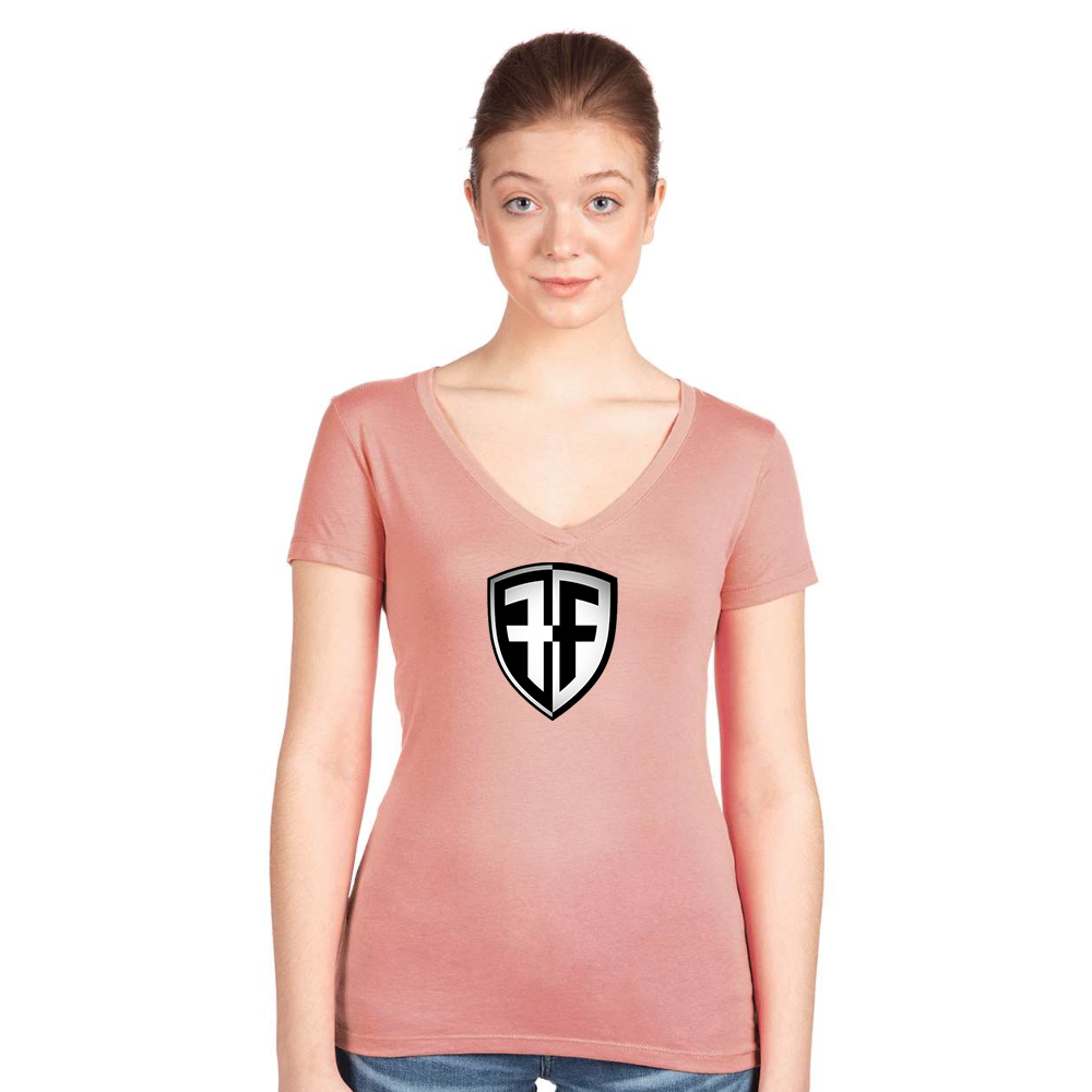 Women's Foffa Bike   Next Level V-Neck T-Shirt