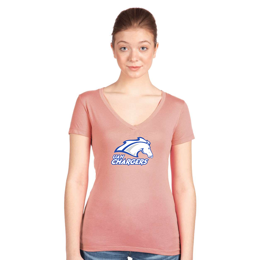 Women's Alabama Huntsville Chargers Next Level V-Neck T-Shirt