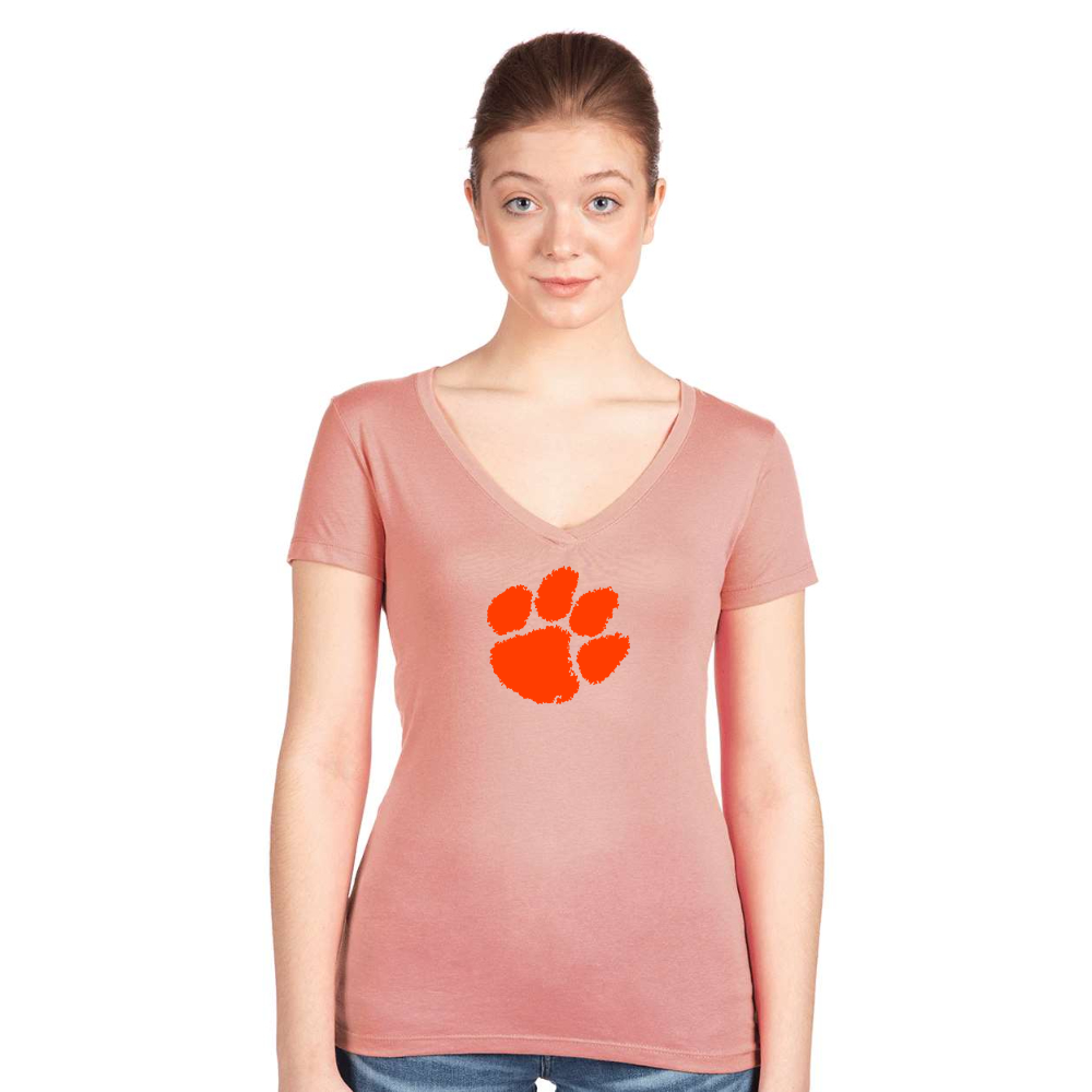 Women's Clemson Tigers Next Level V-Neck T-Shirt