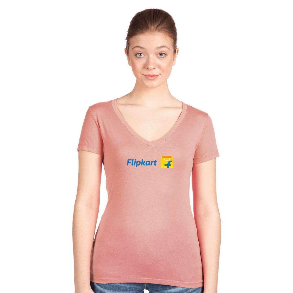 Women's  Flipkart  Next Level V-Neck T-Shirt