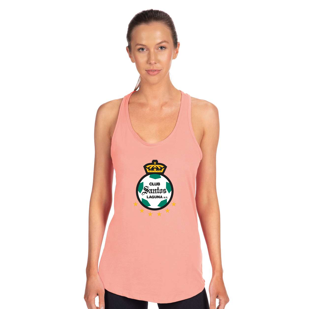 Women's Santos Laguna Soccer Next Level Ideal Racerback Tank