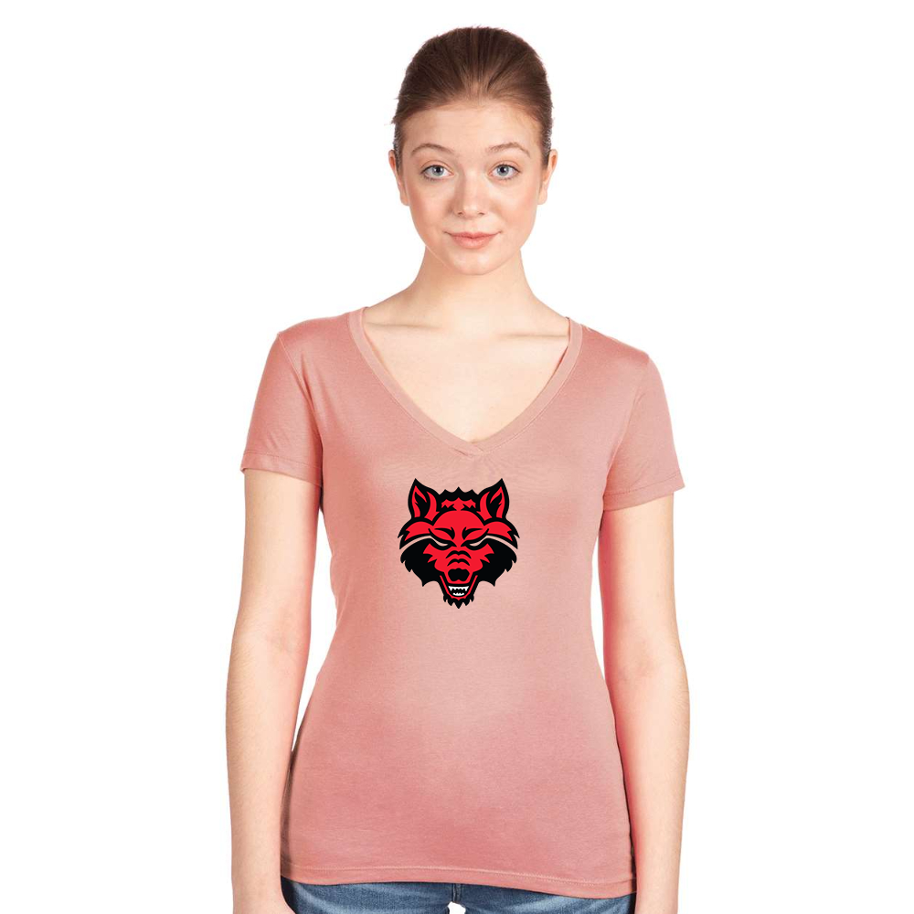 Women's  Arkansas State Red Wolves Next Level V-Neck T-Shirt