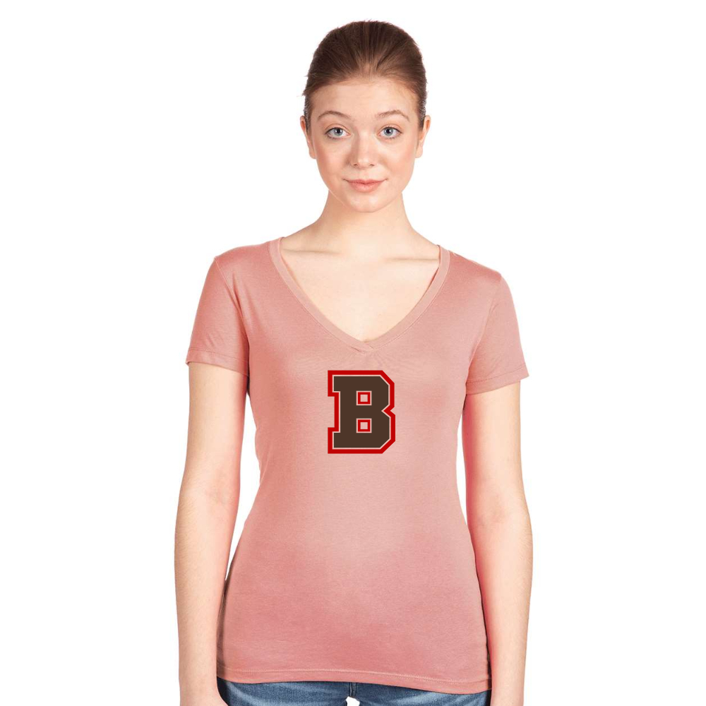 Women's Brown Bears  Next Level V-Neck T-Shirt