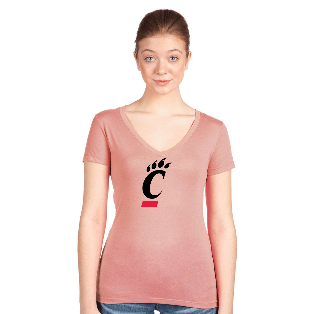 Women's Cincinnati Bearcats Next Level V-Neck T-Shirt