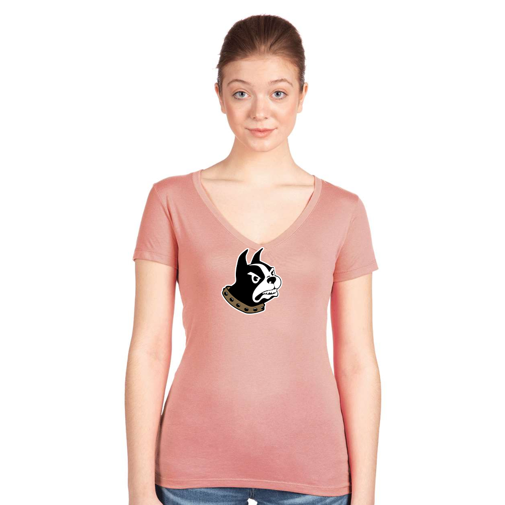 Women's   Woffrd Terriers   Next Level V-Neck T-Shirt