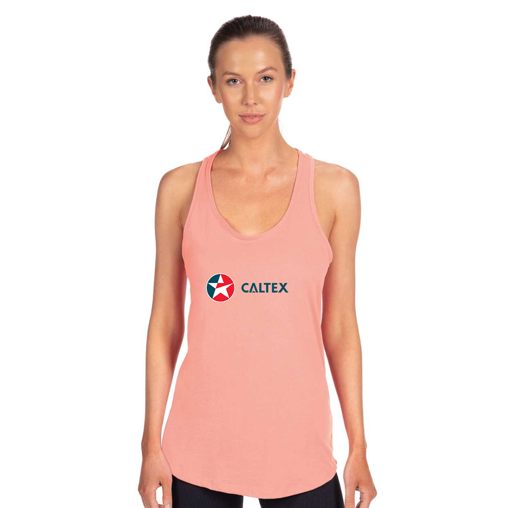 Women's  Caltex Gas Station  Next Level Ideal Racerback Tank