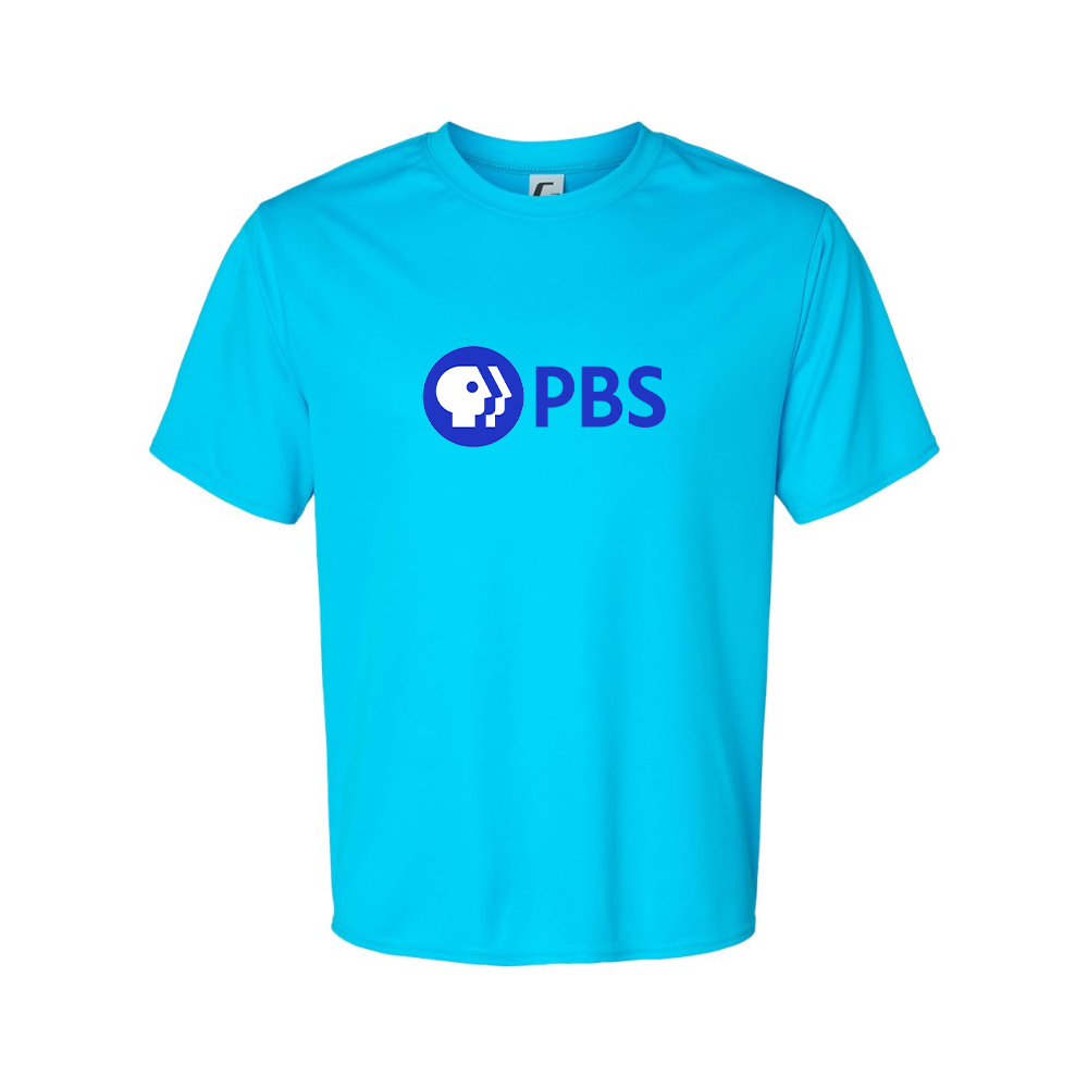 Men's  PBS Blue Performance T-Shirt