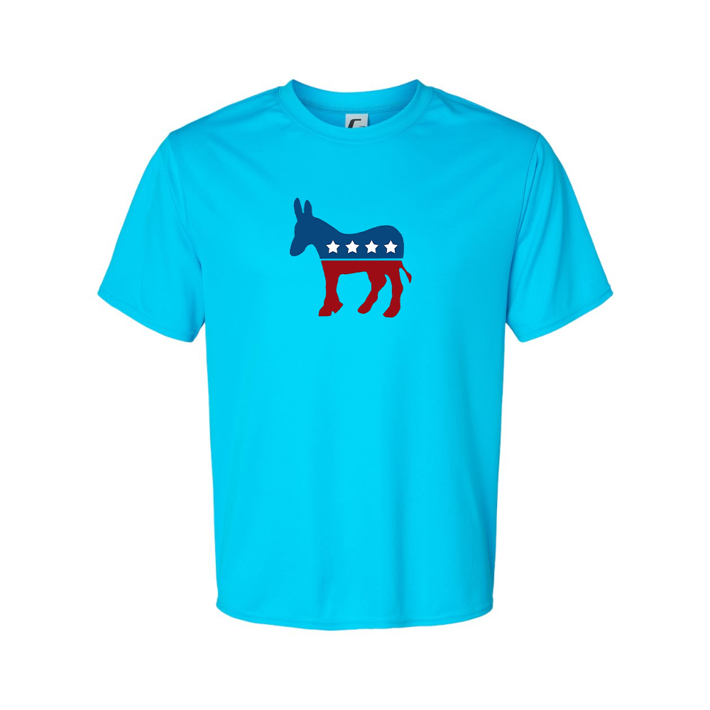 Men's Democrat Election Symbol Performance T-Shirt