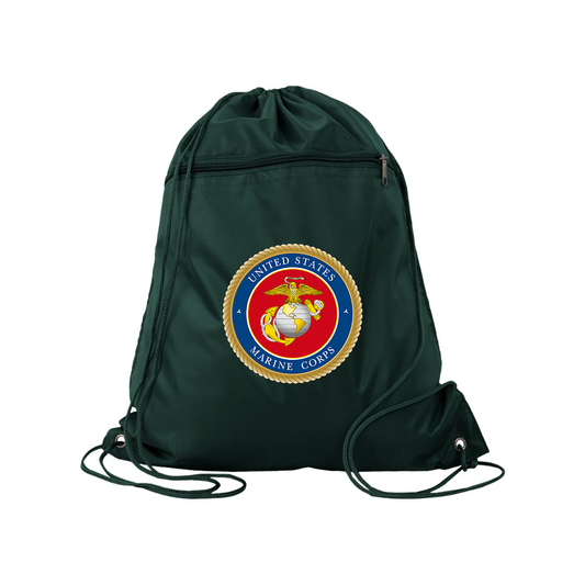 USMC Emblem Q-Tees - Polyester Cinchpack