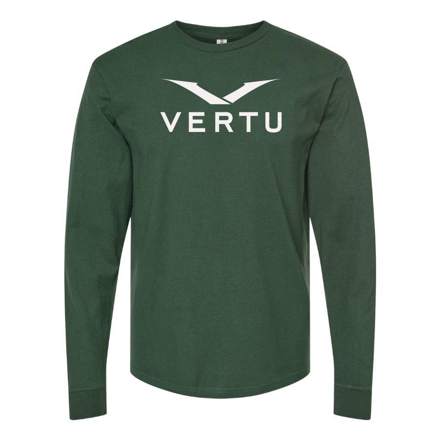 Men's Vertu Logo Cotton Long Sleeve T-Shirt