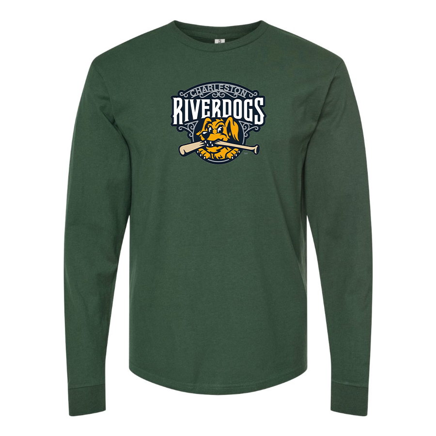 Men's Charleston RiverDogs Logo Cotton Long Sleeve T-Shirt