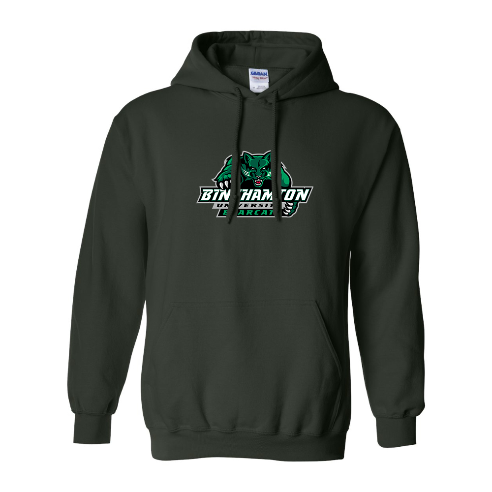 Men's Binghamton Bearcats  Gildan  Heavy Blend Hooded Sweatshirt
