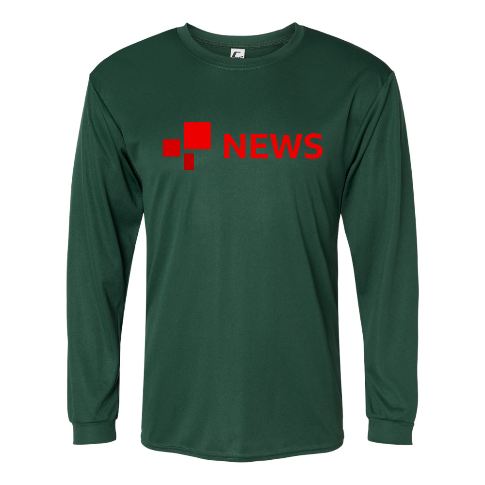 Men's  BBC News  Performance Long Sleeve T-Shirt