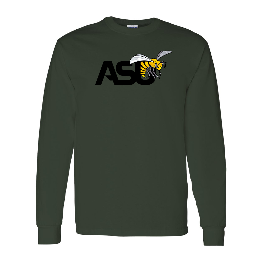 Men's Alabama State Hornets Gildan Heavy Cotton Long Sleeve T-Shirt