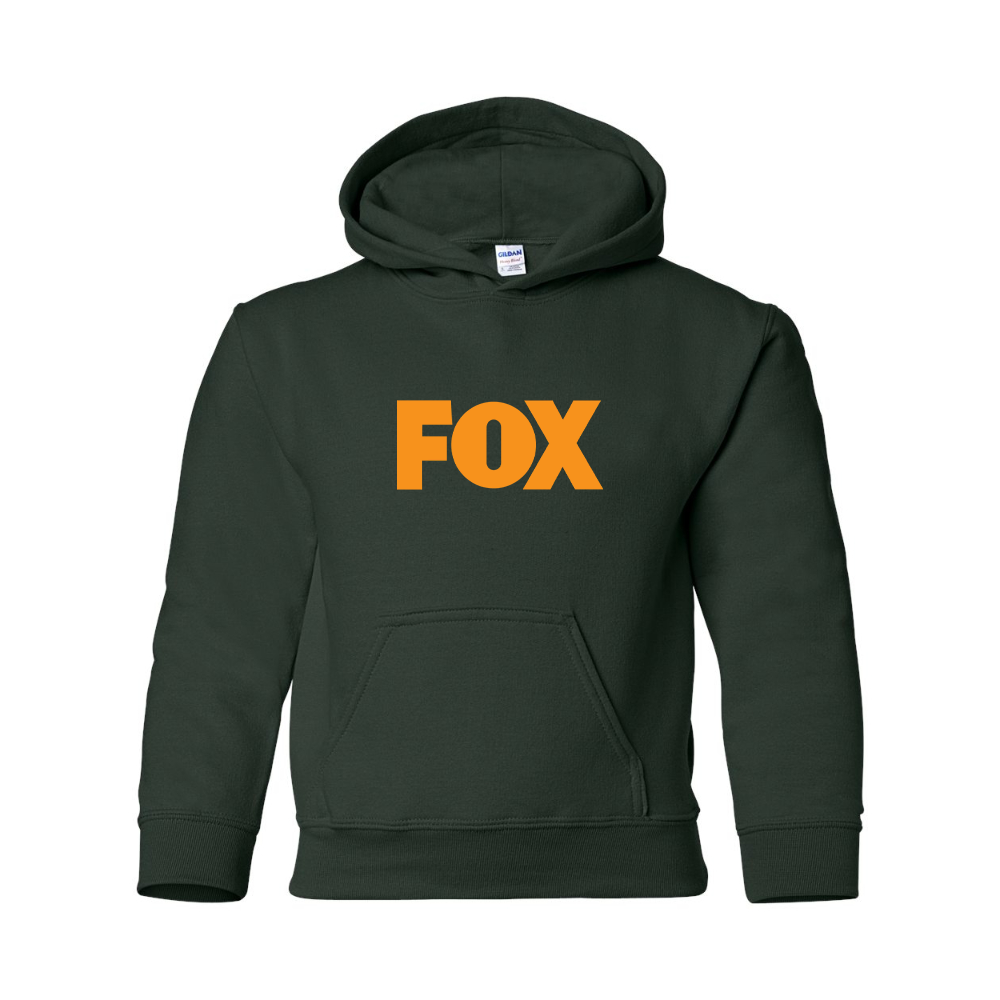 Youth  Fox Gildan Heavy Blend  Hooded Sweatshirt