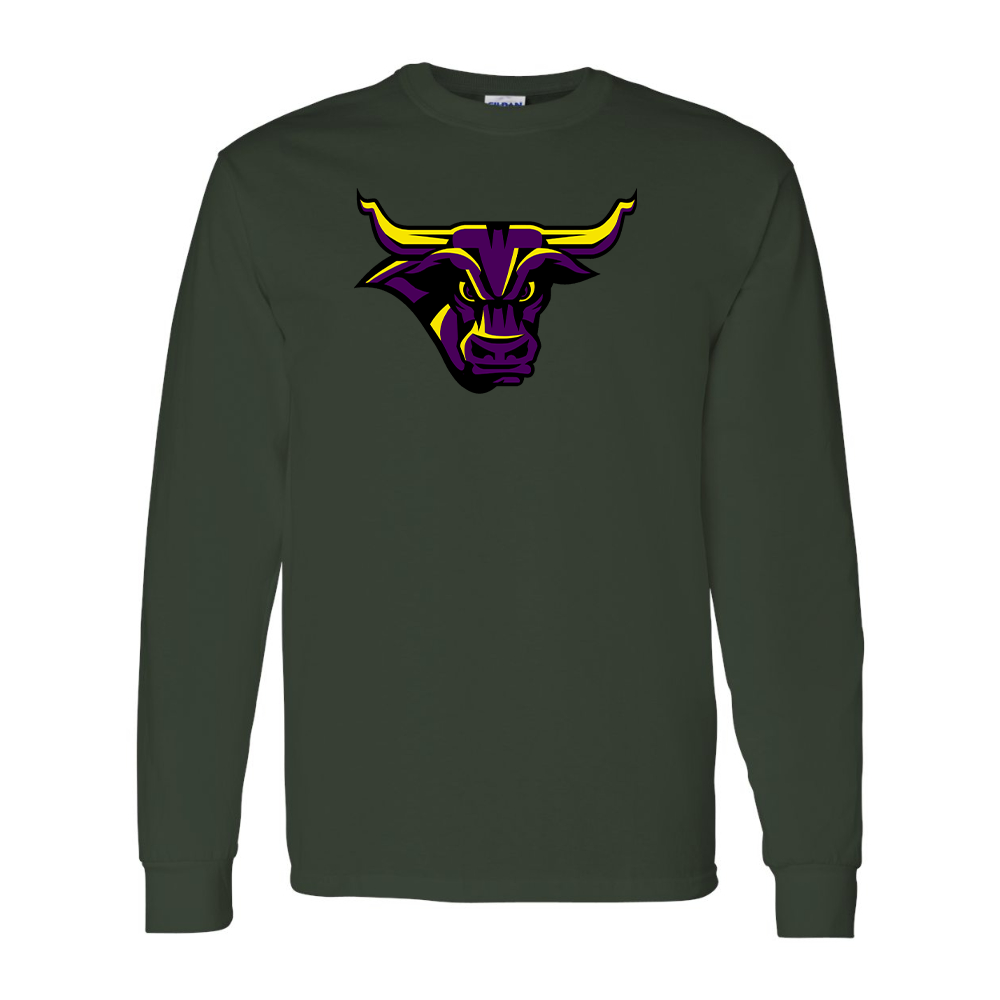 Men's Minnesota State Mavericks Gildan Heavy Cotton Long Sleeve T-Shirt