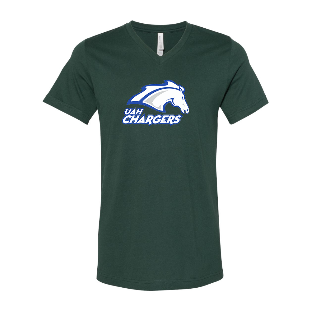 Alabama Huntsville Chargers  BELLA  CANVAS - Jersey V-Neck T-Shirt