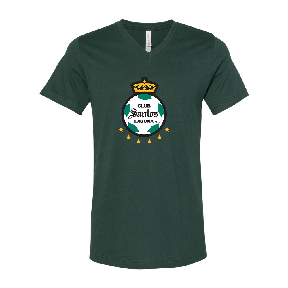 Santos Laguna Soccer BELLA  CANVAS - Jersey V-Neck T-Shirt