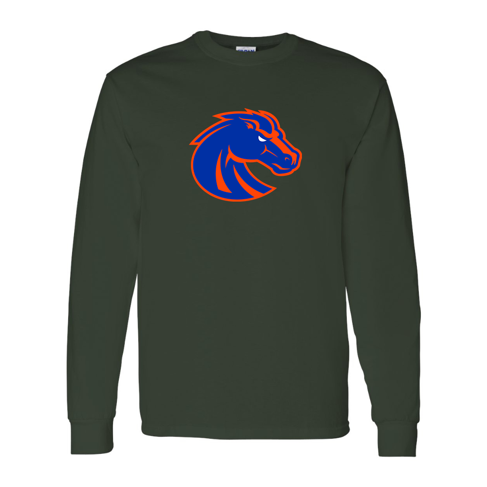 Men's Boise State Broncos  Gildan Heavy Cotton Long Sleeve T-Shirt