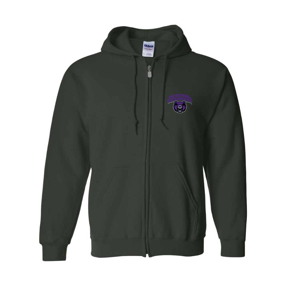 Men's Central Arkansas Bears  Gildan  Heavy Blend Full Zip Hooded Sweatshirt