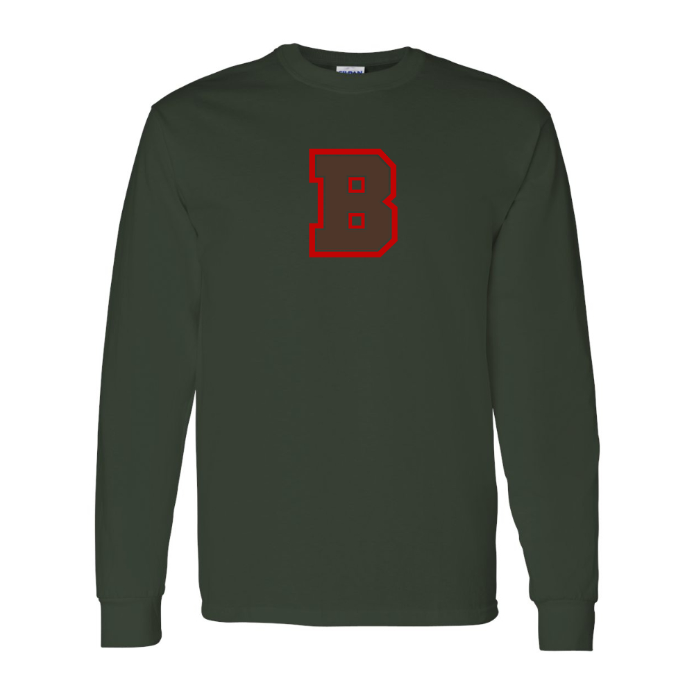 Men's Brown Bears Gildan Heavy Cotton Long Sleeve T-Shirt
