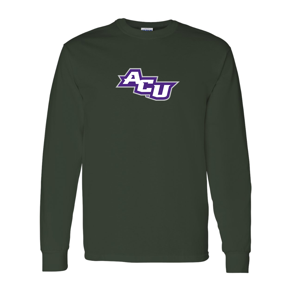 Men's Abilene Christian Wildcats   Gildan Heavy Cotton Long Sleeve T-Shirt