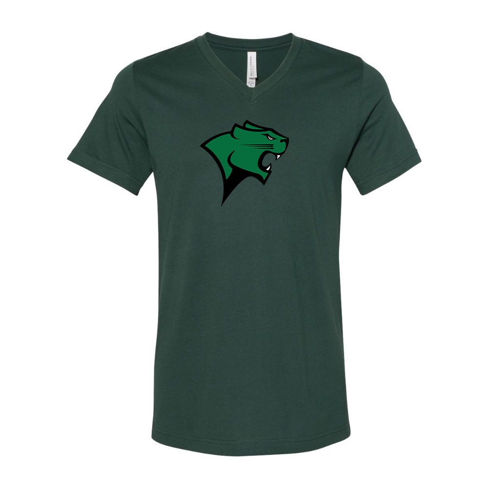 Chicago State Cougars BELLA  CANVAS - Jersey V-Neck T-Shirt