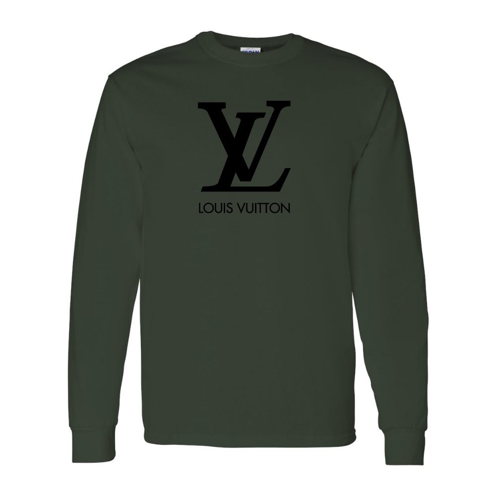 Men's  Louis Vuitton Gildan Heavy Cotton Long Sleeve T-Shirt