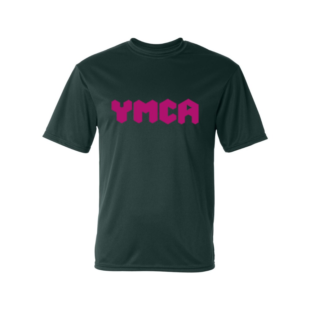Men's  YMCA Mauve Performance T-Shirt