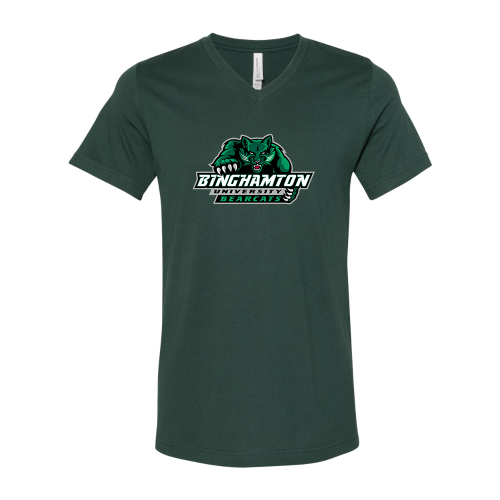 Binghamton Bearcats  BELLA  CANVAS - Jersey V-Neck T-Shirt