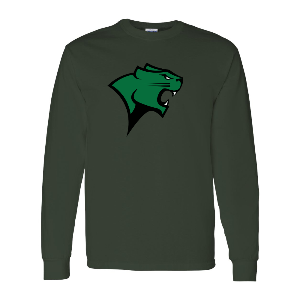 Men's Chicago State Cougars  Gildan Heavy Cotton Long Sleeve T-Shirt