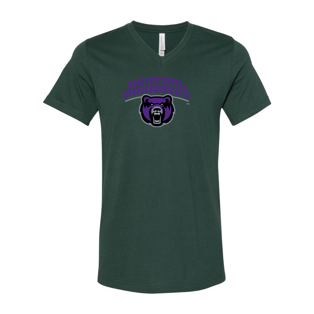 Central Arkansas Bears  BELLA  CANVAS - Jersey V-Neck T-Shirt